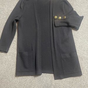 St. John Black Knit Cardigan